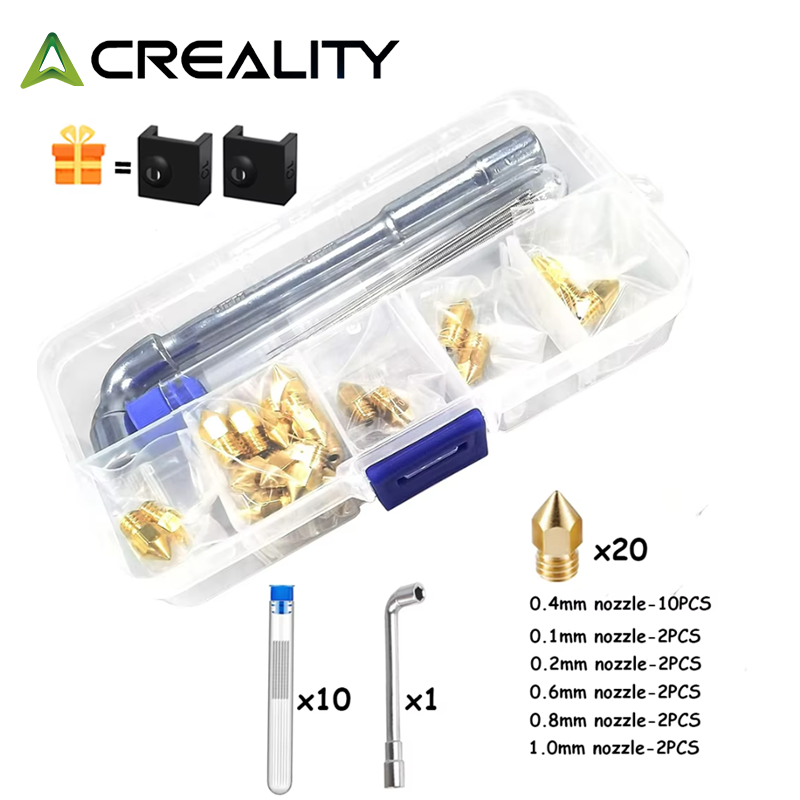 Creality 20 peças bocal de lat - Creality Printer Ender 3 avaliação e preço