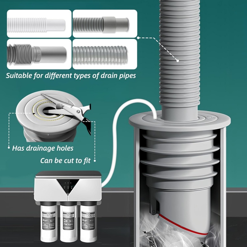 Rolha de pia de silicone, anel - Drain Pipe Clip avaliação e preço